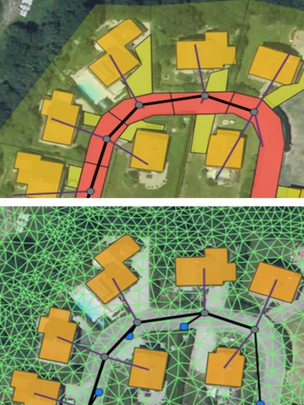 Hangwassermodell Hydraulischer Nachweis